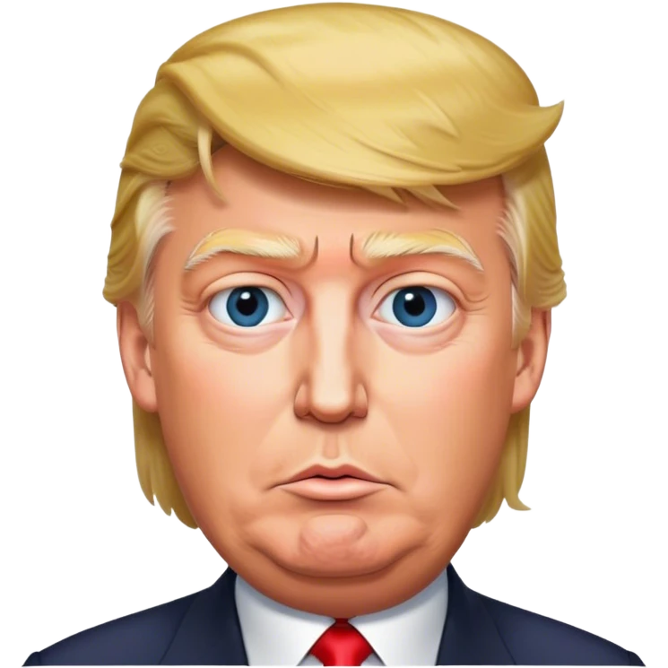 photorealistic Donald Trump real face emoji