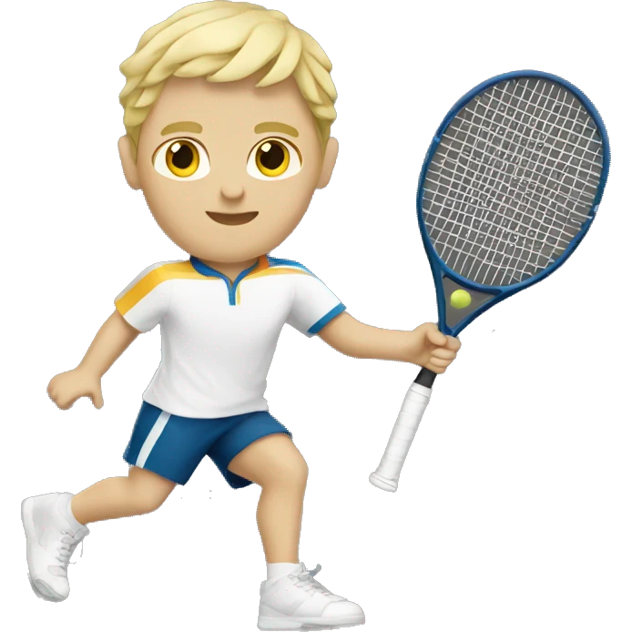 summer olympics blonde large boy tennis emoji
