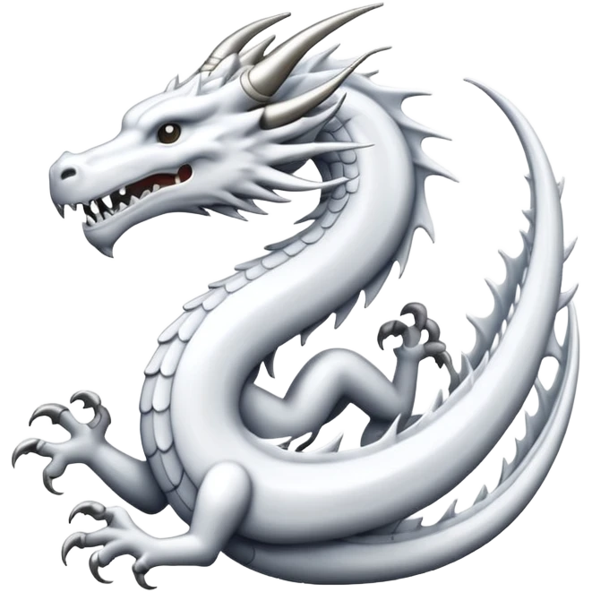 Mahjiong white dragon emoji