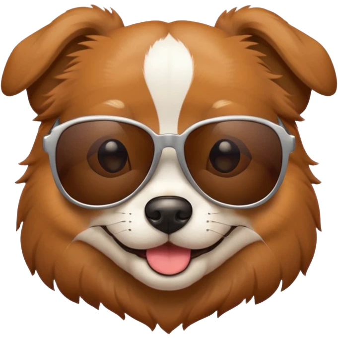 Dog with sunglasses emoji