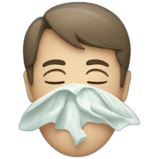 Sneezing emoji