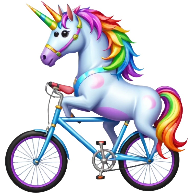 unicorn bike emoji