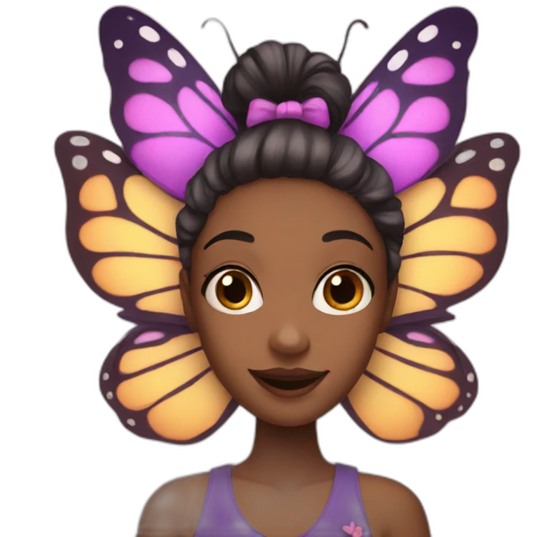 butterfly girl emoji