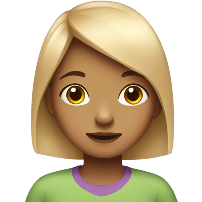 Autistic girl emoji