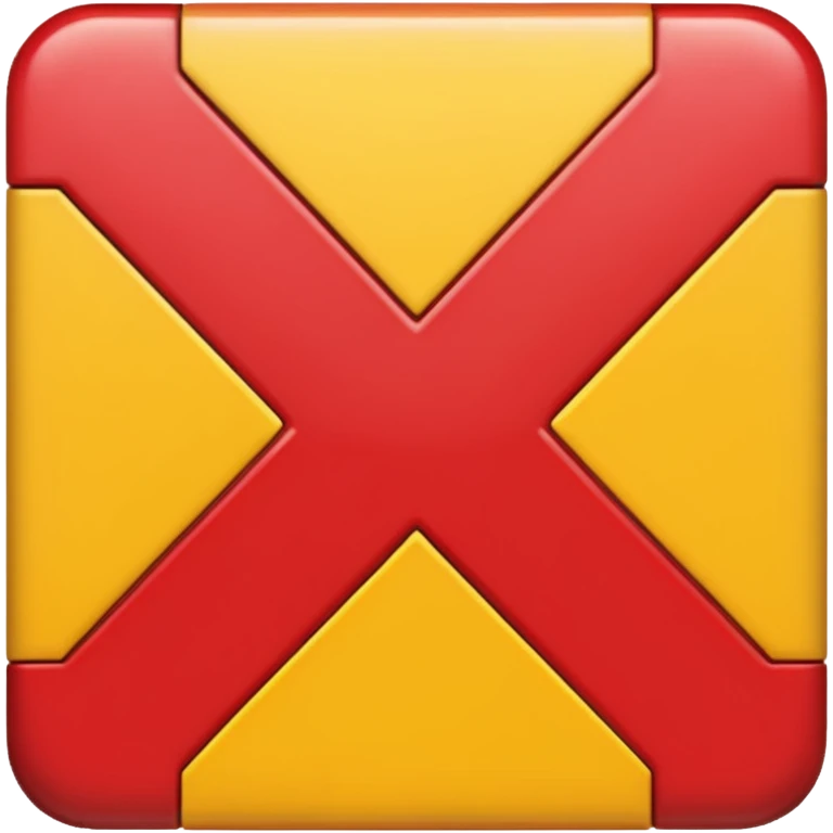 I need "X" emoji or "Removed" emoji text for my discord server i need it red and pixelated emoji