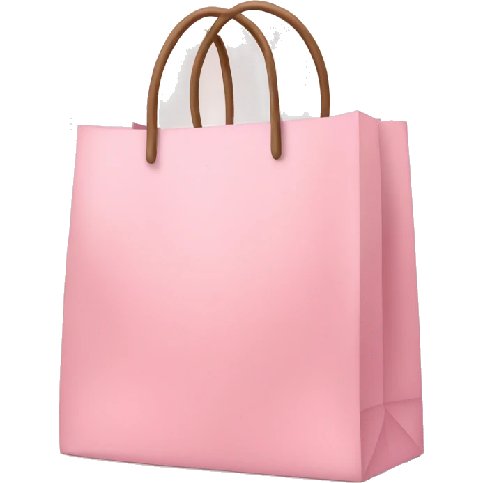 Light pink shopping bag  emoji
