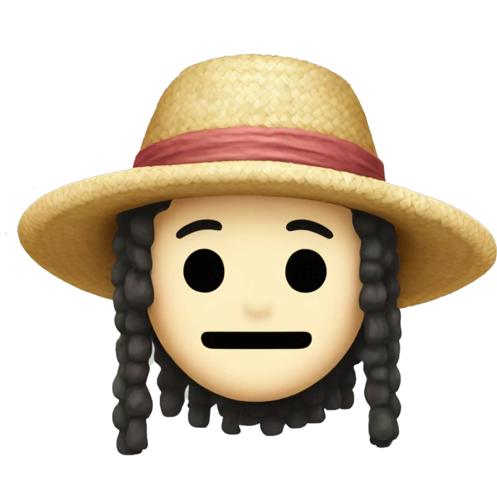 One piece straw hat emoji