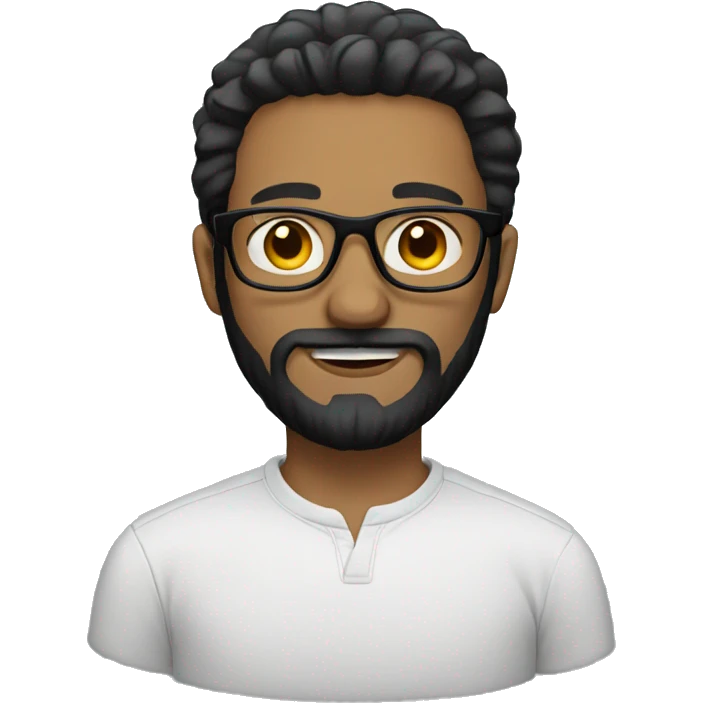 guy with black beard and glasses emoji