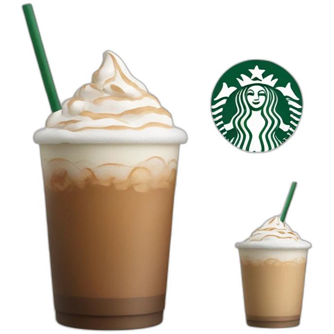 Starbucks pump cream cold foam chai ice late emoji