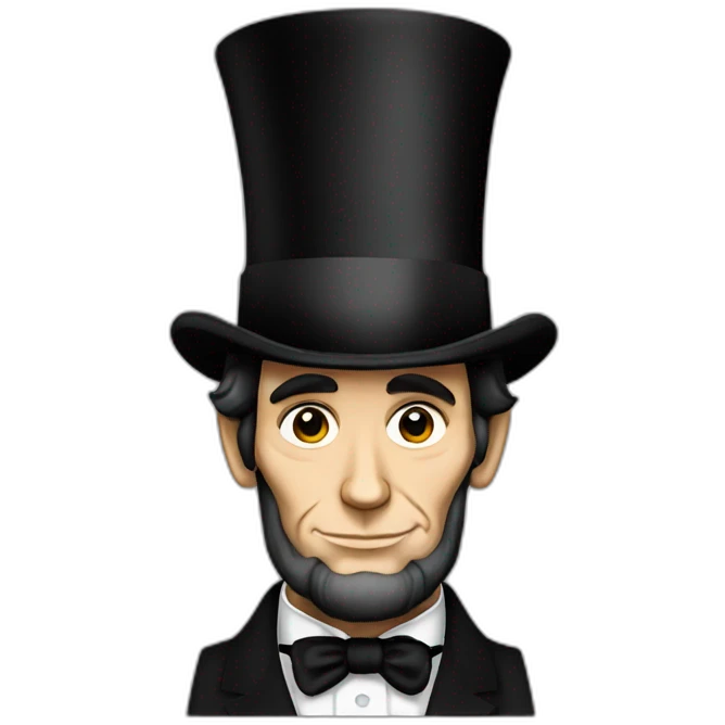 abe lincoln top hat emoji