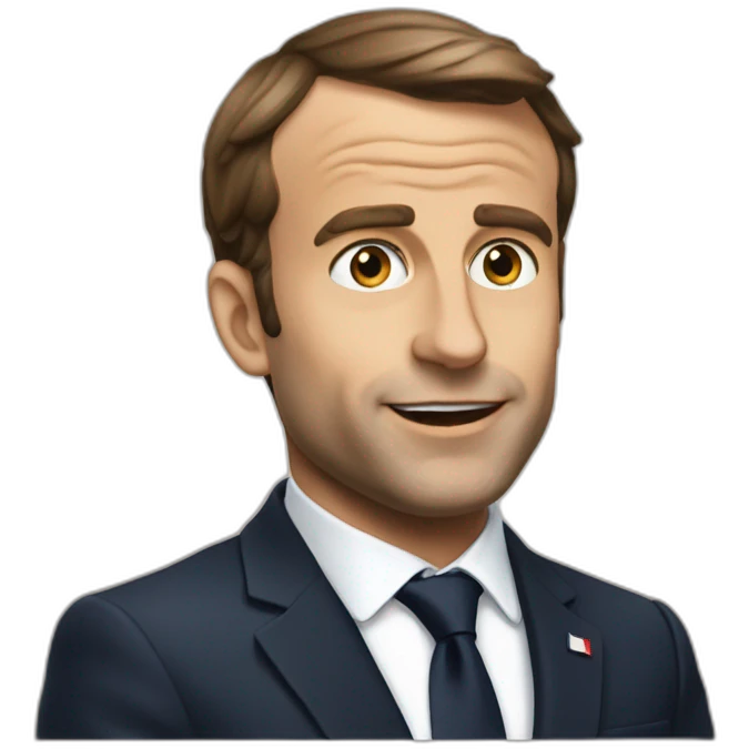 macron qui fait caca emoji
