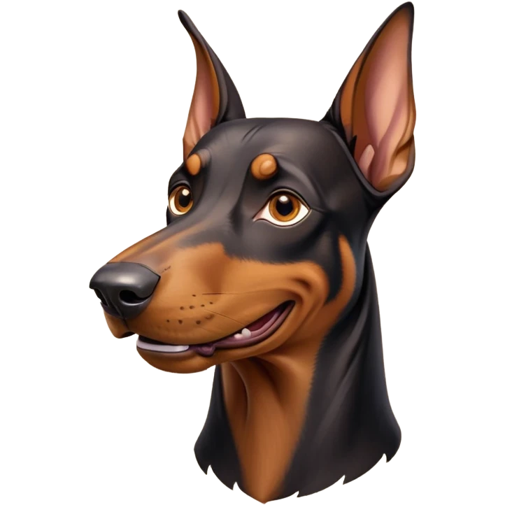 cinematic-comical-doberman-portrait-emoji,-head-tilted-dramatically-with-an-exaggeratedly-amused-expression,-featuring-a-vibrant-black and tan-fur-with-a-lively-sheen,-wide,-expressive-brown-eyes-filled-with-playful-disbelief emoji
