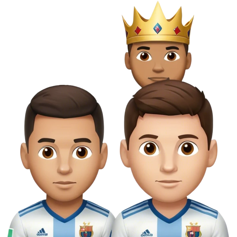 Ronaldo and Messi emoji