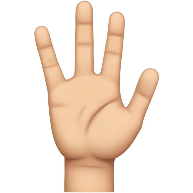 middle and ring fingers folded down emoji