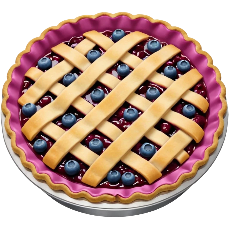 create a pie emoji, of a blueberry pie emoji