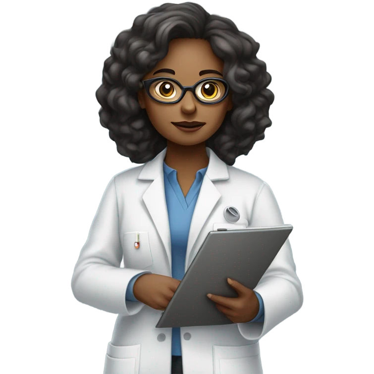 Dark matter physicist female emoji