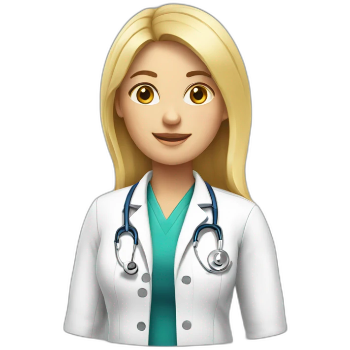 doctor woman blond emoji