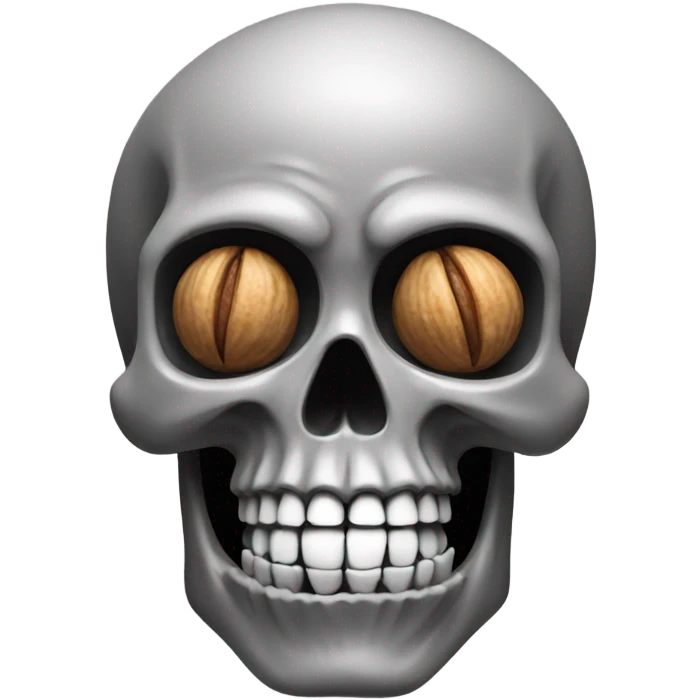 Skull with nut emoji