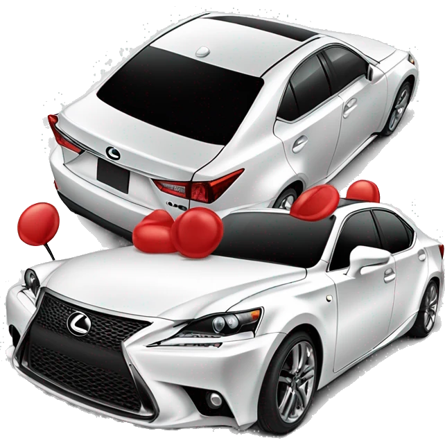 2016 white Lexus is red seats emoji