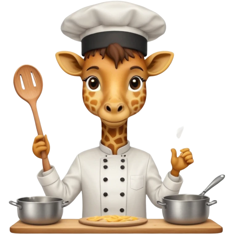 chef giraffe emoji