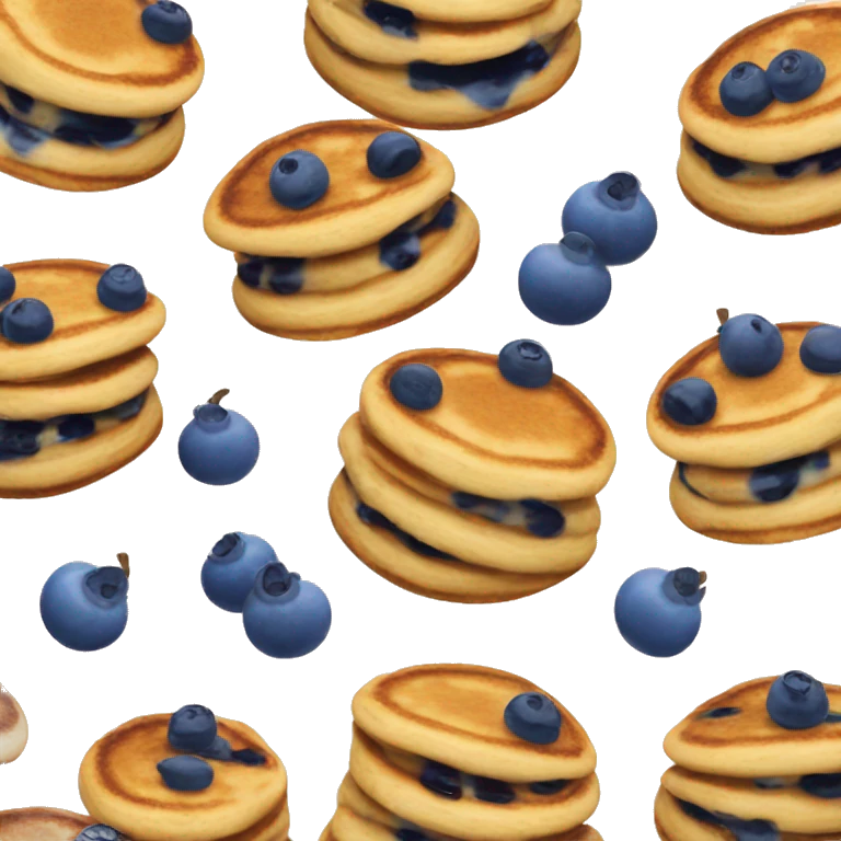 Blueberry pancakes emoji