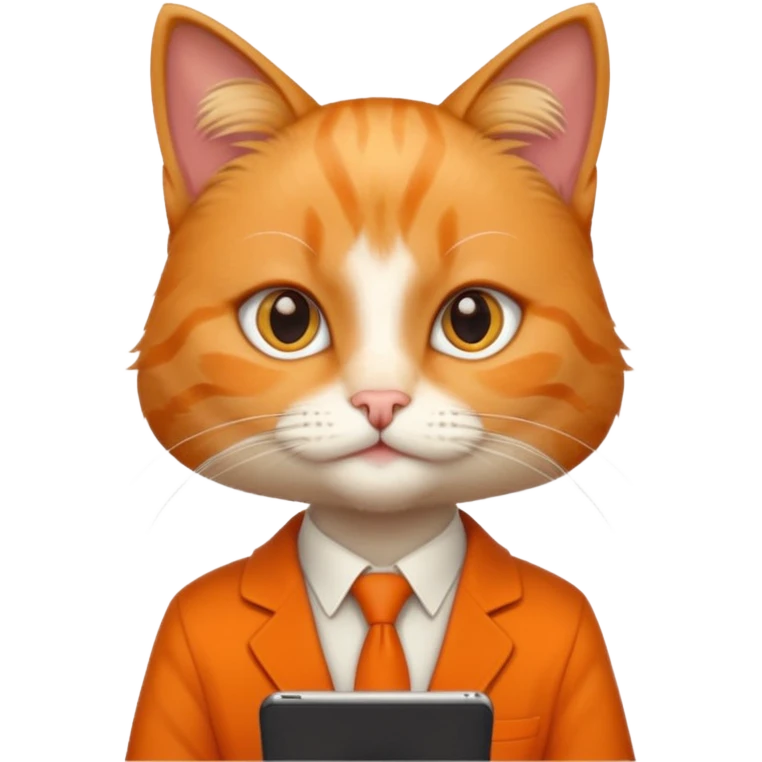 teacher cat tech smart appearance  emoji