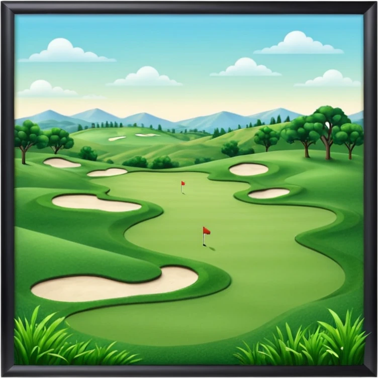 golf course emoji