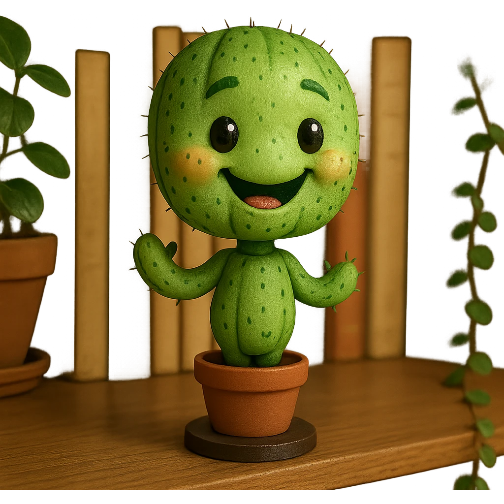 happy cactus emoji