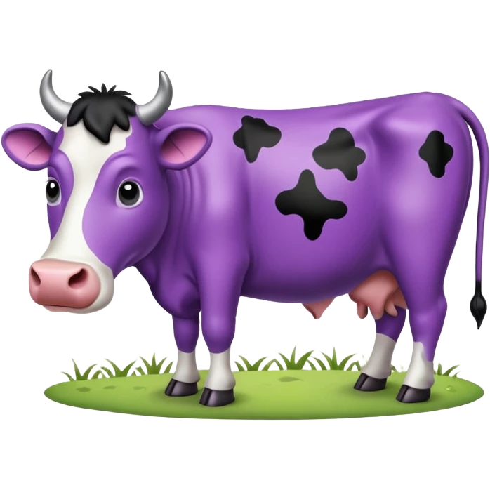 purple cow emoji