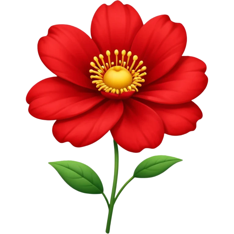 Flower red emoji