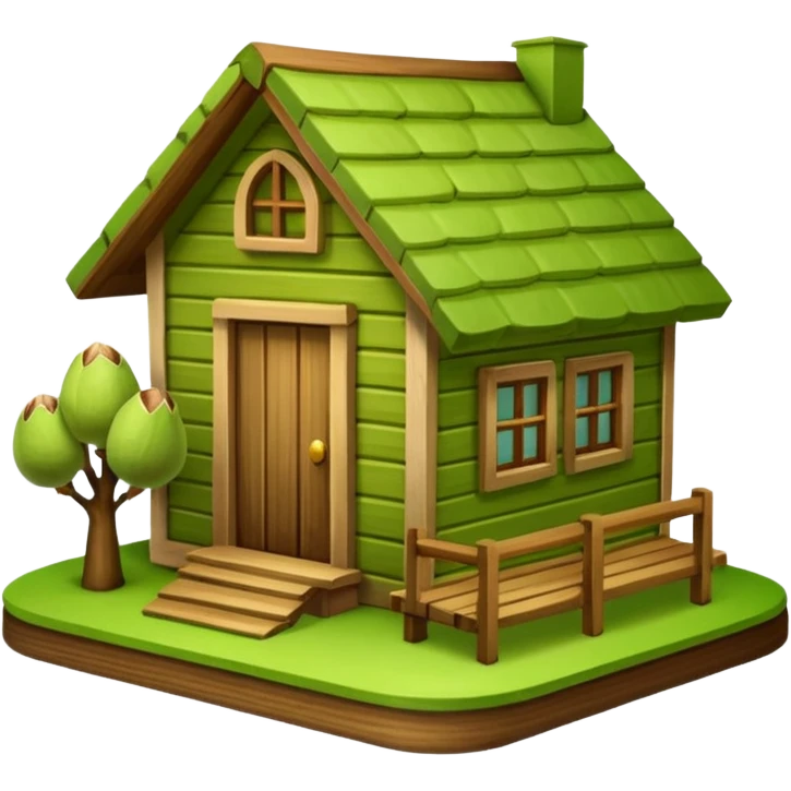 Pistha nut plus house emoji