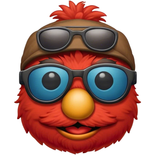 elmo in sun glasses emoji