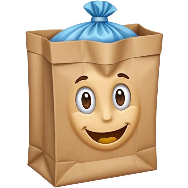 cleaning item in paper bag emoji