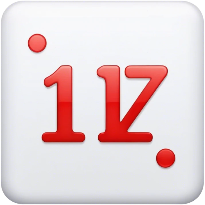 CON LOS NUMEROS FORMANDO ESTA SUMA 1+1= EN COLOR BLANCO Y EL RESULTADO QUE ES 3 DE COLOR ROJO emoji