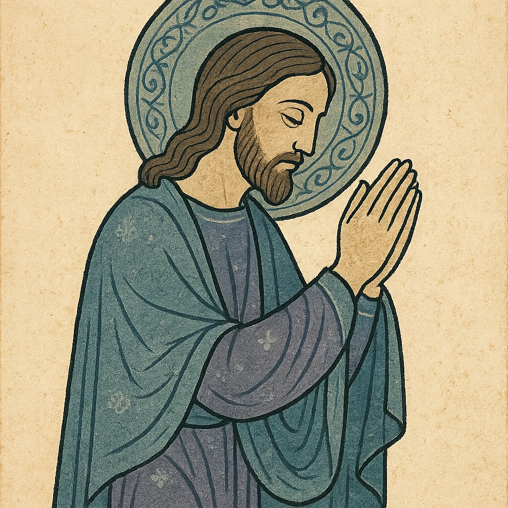 jesus praying  emoji