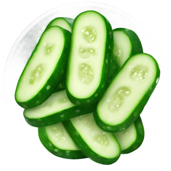Cucumber salad with soy sauce emoji