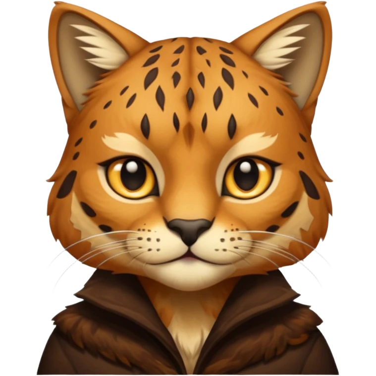 prehistoric cat wearing animal skin emoji