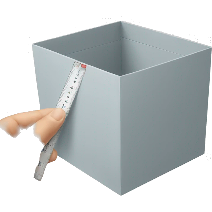 box being measured emoji