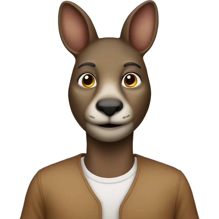 man morphs to kangaroo emoji