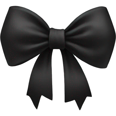 Black bow  emoji