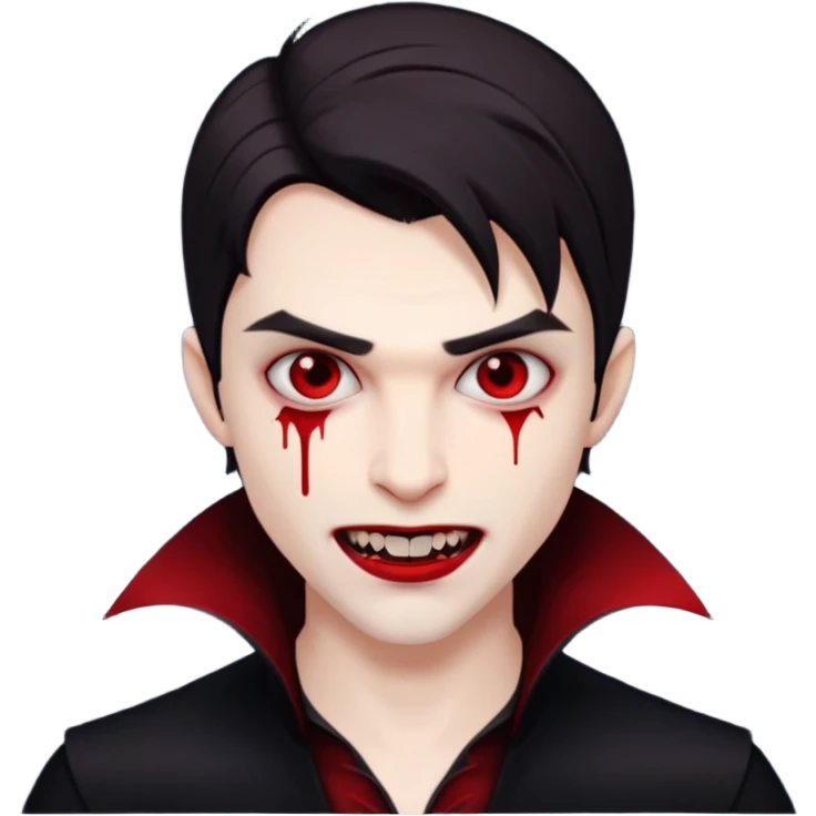 young handsome vampire emoji