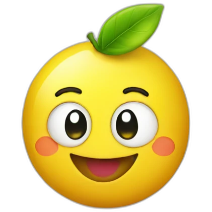 happy lemon emoji