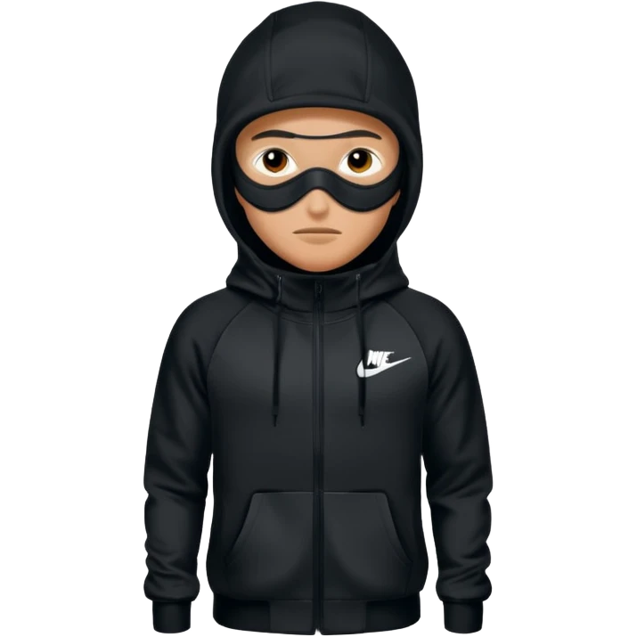 White person wearing a Nike Tex with hood and ski mask co all black and https://encrypted-tbn0.gstatic.com/images?q=tbn:ANd9GcTQEV3H5Fpq8Dp-ki2RTwgbdHqMsKZzDtarA9ywqiFzKVKjxdLc5Fq9yDOax7-XC4trueI2pFuItpqM_TVrGODdDG5la_rbm9lB8utSLKXm&s=10 emoji