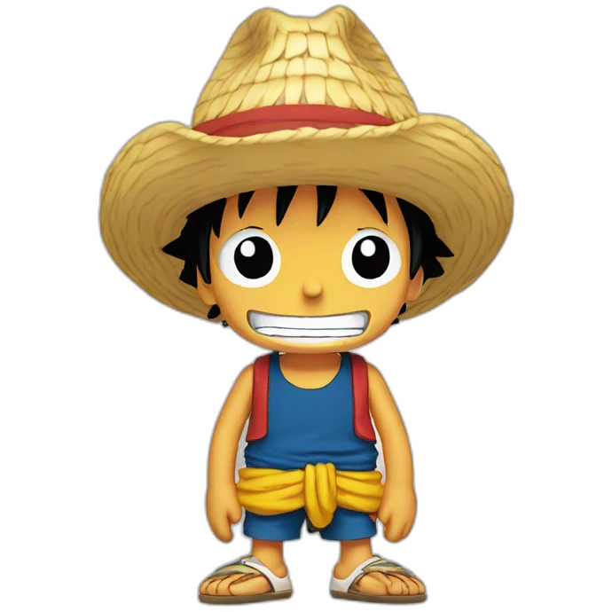 Luffy in The Simpson emoji