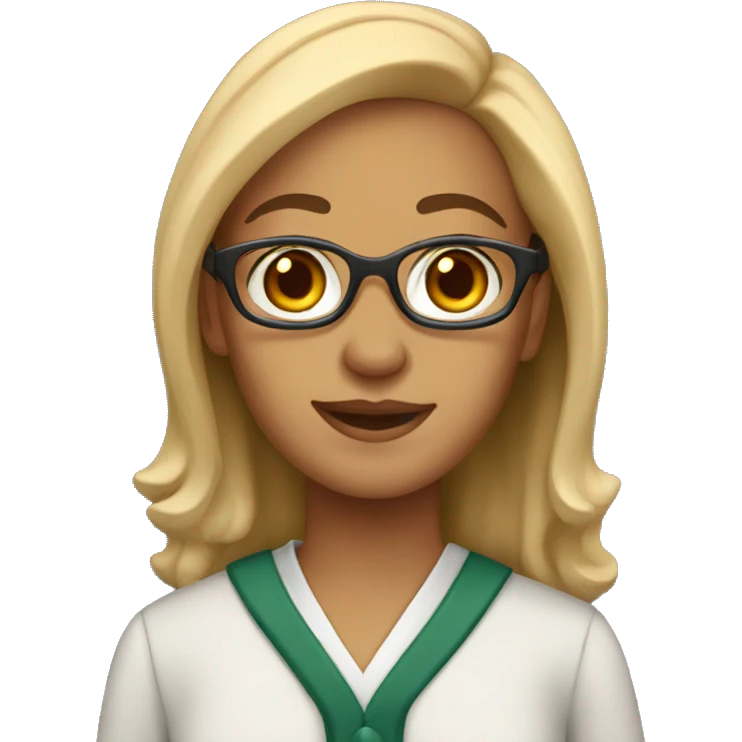 a lightskinned high school teacher emoji