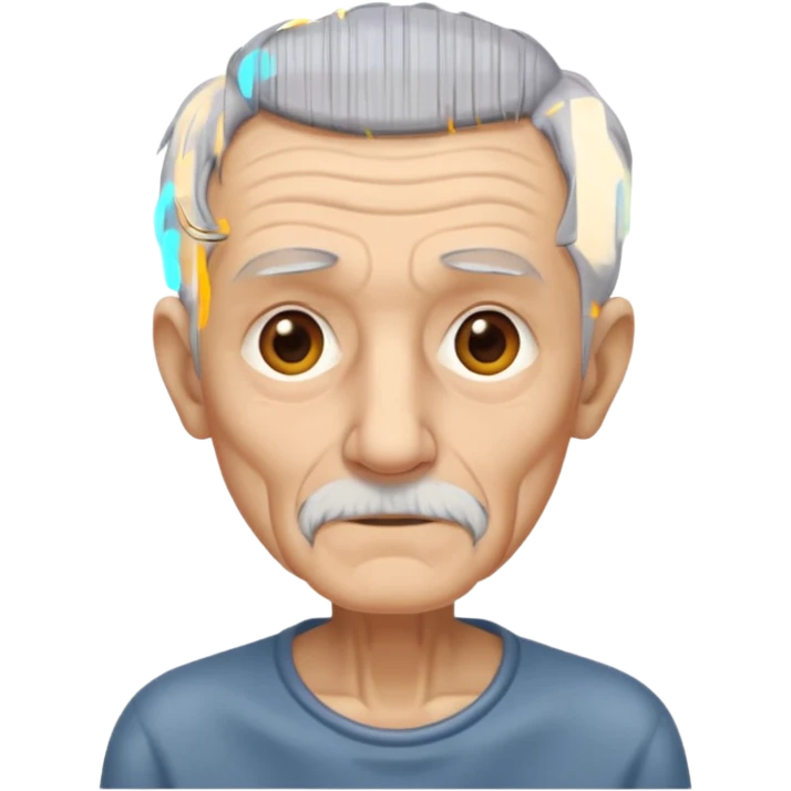 skinny old man emoji