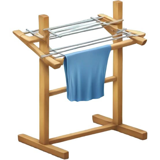 Clothes drying rack emoji