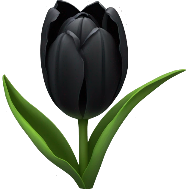 black tulips emoji