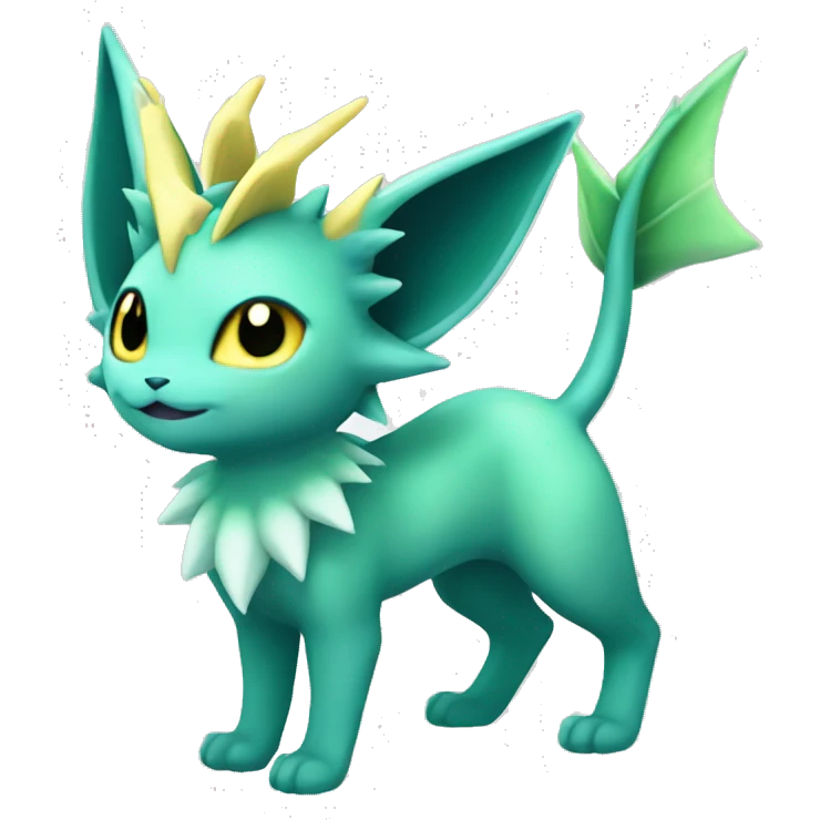 Vaporeon-Leafeon full body emoji