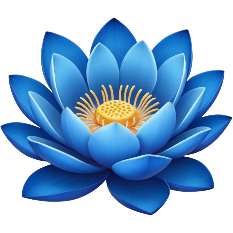 blie lotus flower emoji